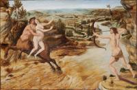 Hércules, Neso y Deyanira por Antonio del Pollaiolo (s.XV)