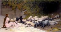 Circe y Sus Cerdos, por Briton Rivière (1896)